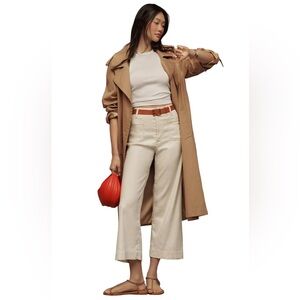 Anthropologie Colette European Linen Stretch Wide Leg Pants 31